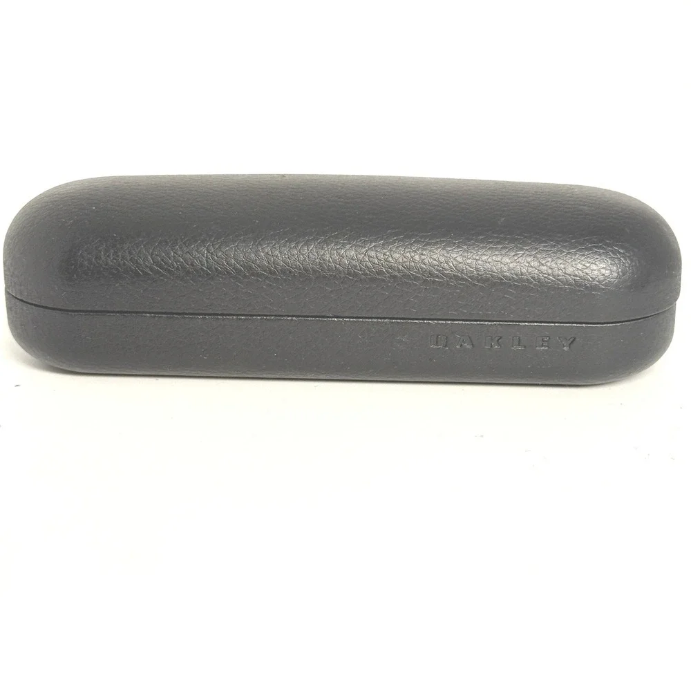 Oakley Black Hard Clamshell Eyeglasses Sunglasses Case Faux Leather‎ Logo